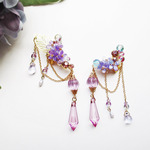 紫陽花No.14　両耳イヤーカフセット