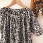 ＊オーダー品＊dreamdream27様専用　リバティ　半袖ワンピース　チャイブ＜09L＞紫系