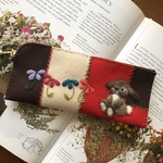 🐰felt  de patchworkうさぎのペンケース❤️