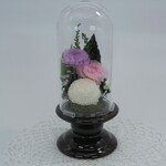 プリザーブドフラワー　お供え花「雫」　ペット　納骨堂　仏花　紫　ピンク　白