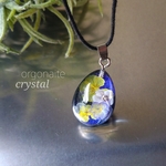Flower＊オルゴナイト＊ネックレス　pansy
