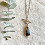 《silver925》night sky color…❤︎boulder opal necklace✴︎