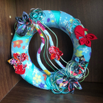 水辺の金魚　つまみ細工　和飾り