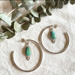 （✖︎イヤリング変更不可）《silver925》swing charm✴︎hoop earrings❤︎