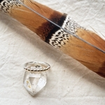 12号【サイズ調整不可】《silver925×14kgf》sun&crescent moon ring＊