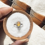 15号【サイズ調整不可】《silver925》free form cabochon✴︎opal ring❤︎