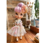 お花柄のふんわりセットアップ＋チュールのエプロン☆ネオブライスアウトフィット