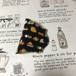 仮置きマスクケース　和菓子の柴犬ちゃん(黒)