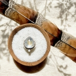 12号【サイズ調整不可】《silver925×14kgf》water drop…✴︎rainbow moon ring❤︎