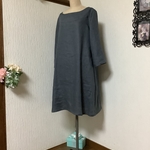 リネングレー　ワンピース💕