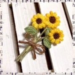 向日葵の花束＊ブローチ