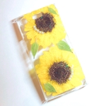 <送料無料>ひまわりとパールiPhone/スマホケース