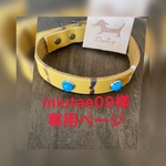 miutae09様 専用ページ首輪（ターコイズ）&チョーカー