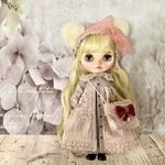 mana302様専用　ブライス アウトフィット　姫クマセット　くすみピンク