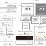 オーダー！サイズも指定できます！名入れ透明・白地シール
