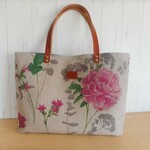 STOF　HORTENSE ローズのマチ広大きめトート　　