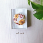 【特集掲載】ひまわり刺繍ブローチ　6