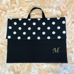 イニシャル刺繍入り　防災頭巾カバー☆背もたれタイプ