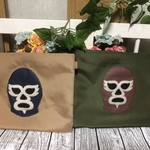 プロレス　覆面レスラー　サコッシュ　バッグ　ポシェット　ショルダーバッグ　レザー