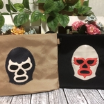 プロレス　覆面レスラー　サコッシュ　バッグ　ポシェット　ショルダーバッグ　レザー
