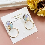 ꫛꫀꪝ✧‧˚人気の紫陽花カラー🌈小さめクレール ピアス/イヤリング