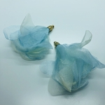 【8個】シフォンタッセル スカイブルー グラデーションカラー【タッセル グラデーションカラー アクセサリーパーツ アクセサリー資材 パーツ】