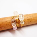 宝石質*天然石*リング　５種類　ゴールド