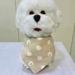 ビションフリーゼ  保冷剤ポケット付きリバーシブルバンダナ チビレース付き