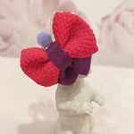 うさぎ♡和風リボン♡パープル