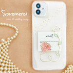 スマホケース iPhone14 iPhone13 iPhone12 iPhone11 iPhoneSE iPhoneケース　ゴールド　花　金箔 風　スマートフォン　mini ローズ　ピンク　クリア