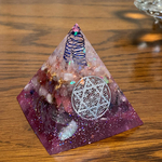 世界に一つ💕オルゴナイト🔮✨ピラミッド🦋六芒星×フラワーオブライフ✨🧚✨✨💫