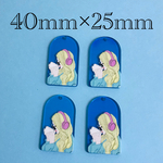 importアクリルプレートチャーム　ブルー　4個入り