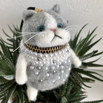 キラキラ猫コインケース1