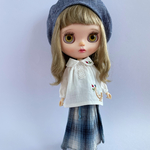 blythe outfit 鳥さん刺繍コーデセット