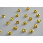 アクセサリーパーツ  ロンデル 花みつまた ゴールド 5mm 50個[4582434317566] 