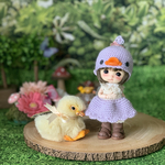 ぴよぴよワンピース＊stodoll用（5インチぐらい）＊薄いパープル