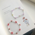 韓国ビーズアクセサリー　チェリーのビーズブレスレット