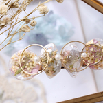 SALE！紫陽花　アリッサムのヘアクリップ　レジン　フラワー　ドライフラワー 