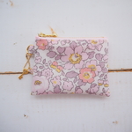 ★One side all skeleton pouch　LIBERTY 　ベッツィ　ゾゾモーイ　メタリック　ZOZO MOOi *Metallic 　9.5×7cm