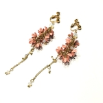 「#6278」フラワー チェーン パーツ イヤリング 金具 ✴︎2個セット