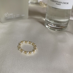 小粒パールのゴールドリング