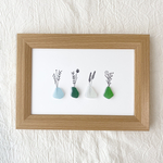 シーグラスアート　花瓶　no.398🧡送料無料🧡