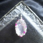 マダガスカル産ローズクォーツペンダント（ワイヤージュエリー☆ワイヤーアクセサリー☆ワイヤーラッピング天然石ネックレス☆KuthumistyleⓇ☆クツミスタイル☆only minne ）