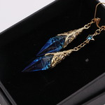 大人　可愛い　レジン　アシンメトリーピアス　ブルー12
