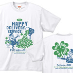 クローバー＆ポストマン　両面 Tシャツ XSサイズ【受注生産品】
