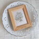 ♥️カスミソウのブーケ🌿刺繍フレーム