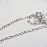 オーバルデザインチェーン*50cm*ｼﾙﾊﾞｰ
