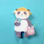 夏を満喫パンダさんのブローチ🐼