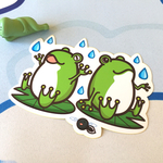 カエル＆オタマジャクシのステッカー