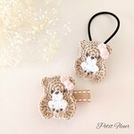 抱っこ くまちゃん 🐻 くま ベビー ヘアクリップ ヘアピン / ヘアゴム